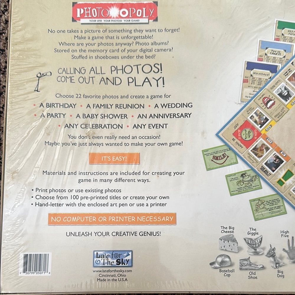 Photoopoly Customizable Add Your Own Photos Board Game Vintage - Picture 2 of 3